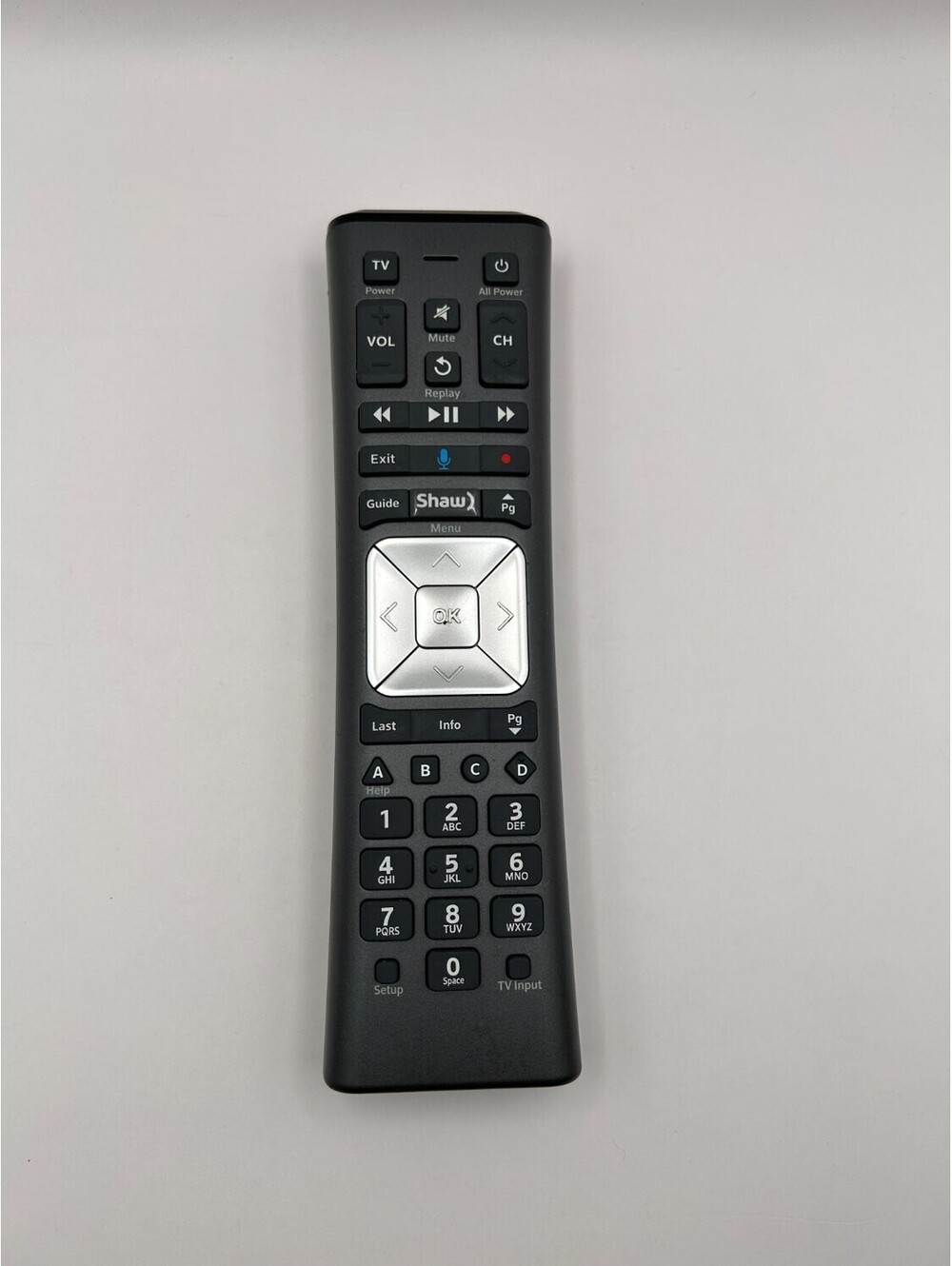 Shaw XR11 Voice Remote Control Model 4351 v3-UTU Cable TV Box Black